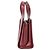 Borsa Max Mara Micro Whitney in pelle bordeaux - vista 4
