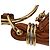 Borsa Hobo Bracelet Chloé in pelle di vitello marrone - vista 7