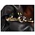 Borsa a pochette Loewe Flamenco Medium in pelle di vitello nappa nera - vista 11