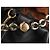 Borsa a pochette Loewe Flamenco Medium in pelle di vitello nappa nera - vista 12