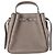 Borsa a secchiello Tory Burch Romy in pelle di vitello marrone