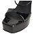 Sandali platform Sylvy di Giuseppe Zanotti in pelle verniciata nera - vista 11