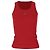 Givenchy geripptes Tanktop mit Logo aus roter Baumwolle