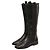 Chanel Botas altas de piel negra