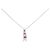 Autre Marque Collana Au750 Rubino e Diamanti