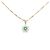 Autre Marque Collana Au750 Smeraldo e Diamante
