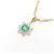 Autre Marque Collana Au750 Smeraldo e Diamante - vista 3