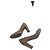 Scarpe con tacco Gucci in camoscio marrone con borchie