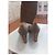 Scarpe con tacco Gucci in camoscio marrone con borchie - vista 5