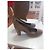 Scarpe con tacco Gucci in camoscio marrone con borchie - vista 6