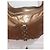 Roberto Cavalli Borsa a spalla in pelle dorata  con logo Just Cavalli - vista 3