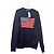 Autre Marque Marineblauer Kaschmirpullover mit amerikanischer Flagge Ralph Lauren