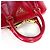 Bolso de mano Prada de cuero rojo - vista 6