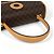 Céline Borsa Celine in tela rivestita marrone - vista 7