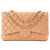 CHANEL - Borsa a tracolla Classic/Timeless Jumbo Chanel in pelle liscia beige