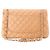 CHANEL - Borsa a tracolla Classic/Timeless Jumbo Chanel in pelle liscia beige - vista 3
