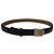 Vintage Loewe Anagram Buckle Ledergürtel Ende 1990s Black Gold