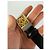 Vintage Loewe Anagram Buckle Ledergürtel Ende 1990s Black Gold - Ansicht 2