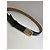 Vintage Loewe Anagram Buckle Ledergürtel Ende 1990s Black Gold - Ansicht 4