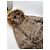Vintage Balmain Daunenjacke Hellbraun mit Kunstpelzbesatz M - Ansicht 5