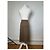 Vintage Fendi Karomuster Strickrock Beige Black L - Ansicht 3