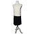 Vintage Miu Miu Perlen-Strukturkleid Cream Black S