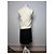 Vintage Miu Miu Perlen-Strukturkleid Cream Black S - Ansicht 3