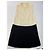 Vintage Miu Miu Perlen-Strukturkleid Cream Black S - Ansicht 4