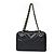Chanel Schultertasche aus schwarzem Leder - Ansicht 3