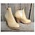 Acne Studios Botines Star de cuero beige con tacón - vista 2