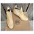 Acne Studios Botines Star de cuero beige con tacón - vista 3