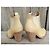 Acne Studios Botines Star de cuero beige con tacón - vista 5