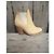 Acne Studios Botines Star de cuero beige con tacón - vista 9