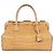 Borsa a mano Prada in pelle beige con stampa animalier usata