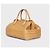 Borsa a mano Prada in pelle beige con stampa animalier usata - vista 2