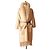 Gerard Darel Gérard Darel Cappotto in Cashmere Beige con Collo in Pelliccia di Volpe