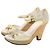 Tod's Sandali con zeppa in pelle e camoscio giallo pallido