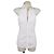 Dsquared2 White Cotton V-Neck Halter Shirt