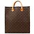 Borsa Tote Louis Vuitton Monogram in pelle marrone