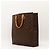 Borsa Tote Louis Vuitton Monogram in pelle marrone - vista 4
