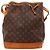 Borsa a secchiello Louis Vuitton Monogram Noe in pelle marrone
