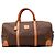 Céline Borsa Boston Celine Monogram Canvas Leather Brown