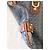 Borsa a Tracolla Gucci Vintage Denim GG Abbey - vista 7