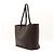 Autre Marque Borsa Tote Saint Laurent in pelle marrone scuro - vista 2
