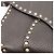 Céline Borsa a tracolla Celine in pelle nera con borchie dorate - vista 7