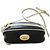 Borsa a tracolla Vintage Gucci in pelle blu navy e bianca