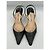 Manolo Blahnik Décolleté Slingback in Pelle Nera - vista 4