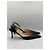 Manolo Blahnik Décolleté Slingback in Pelle Nera - vista 5