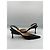 Manolo Blahnik Décolleté Slingback in Pelle Nera - vista 8