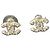 Pendientes Chanel CC Perlas Oro